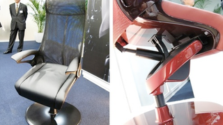 Oki's Comfy Leopard Office Chair Has a Robot Leg at Heart